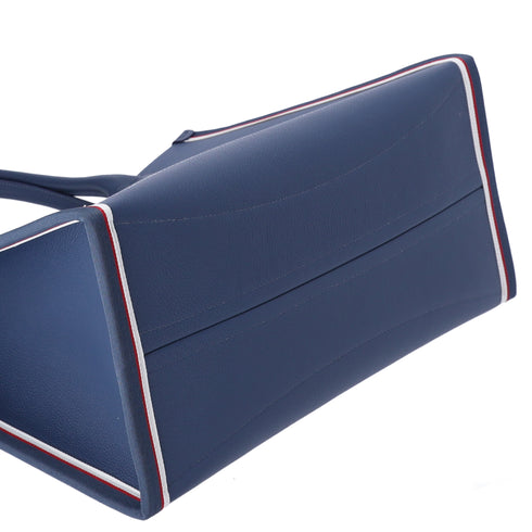 Christian Louboutin Nastrolbi Tote Bag Blue Red White Leather