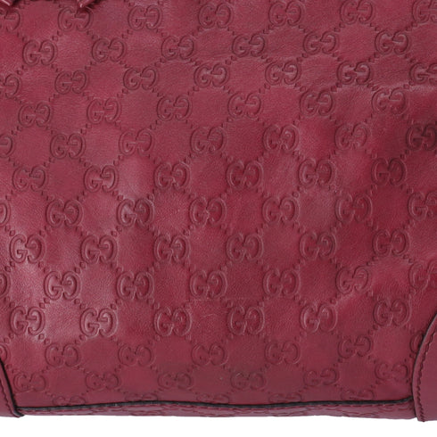GUCCI Guccissima Mayfair GG Handbag 257063 Bordeaux Leather
