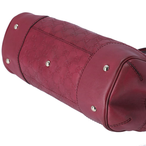 GUCCI Guccissima Mayfair GG Handbag 257063 Bordeaux Leather