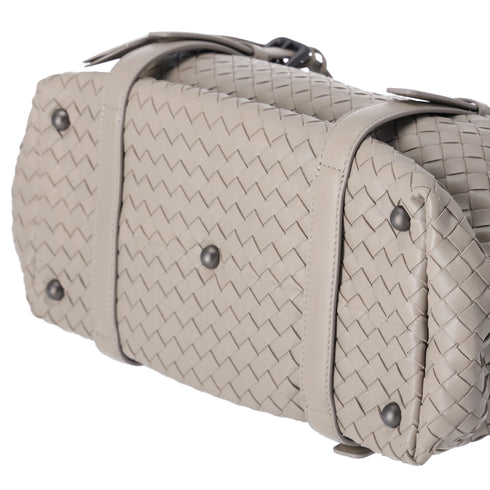 BOTTEGA VENETA Montaigne Slouchy Handbag Light Gray Leather