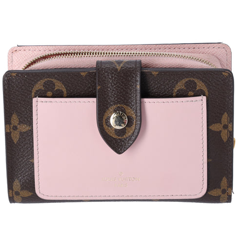 Louis Vuitton Juliet Monogram Bifold Wallet M80973 Rose Ballerine Pink Brown