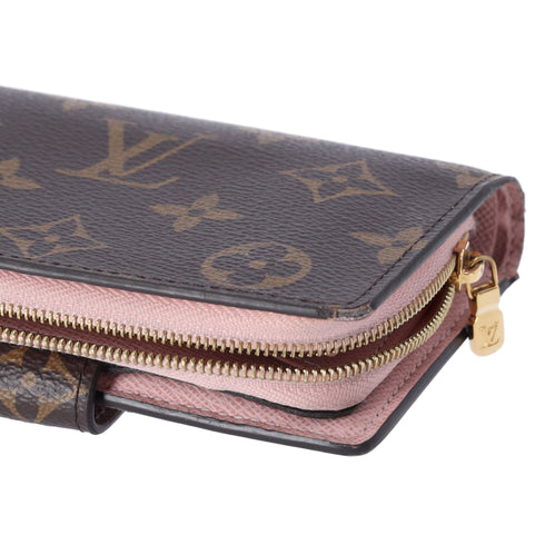 Louis Vuitton Juliet Monogram Bifold Wallet M80973 Rose Ballerine Pink Brown
