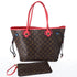 Louis Vuitton Neverfull MM Monogram Totem Tote Bag M41663 Flamingo