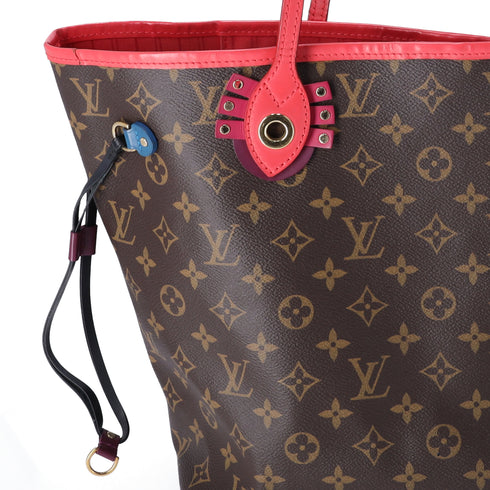 Louis Vuitton Neverfull MM Monogram Totem Tote Bag M41663 Flamingo