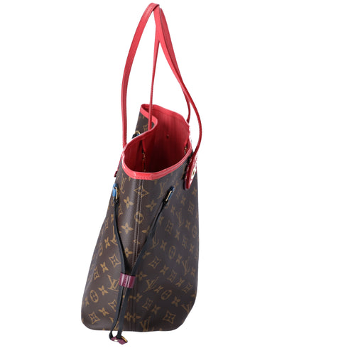 Louis Vuitton Neverfull MM Monogram Totem Tote Bag M41663 Flamingo