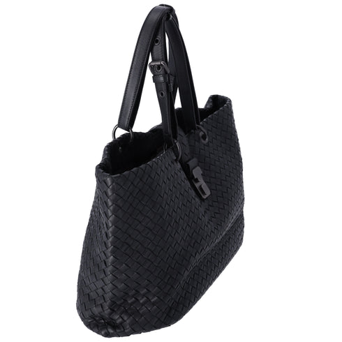 BOTTEGA VENETA Capri Tote Bag Black Leather