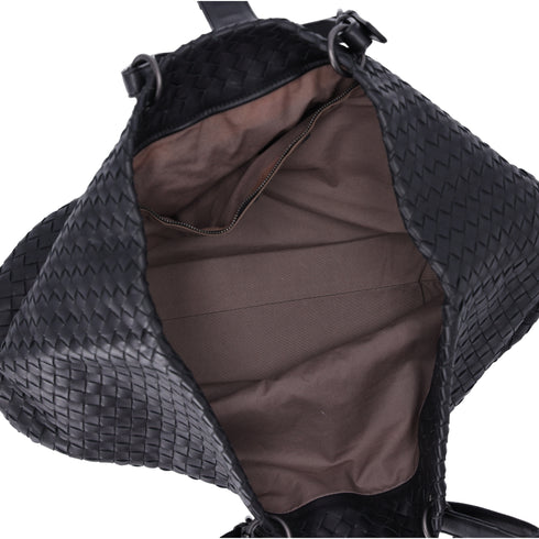 BOTTEGA VENETA Capri Tote Bag Black Leather