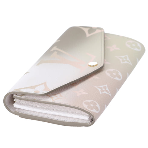Louis Vuitton Sarah Wallet Spring In The City Long Wallet M81276 Sunset Khaki