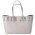 Christian Louboutin Cabata Small Tote Bag Light Gray Leather Rubber
