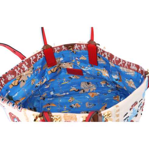 Christian Louboutin Greekaba Small Canvas Tote Bag Shoulder Bag