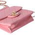 CHANEL Chic Pearls Flap Crossbody Pink Lambskin Quilted