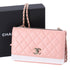 CHANEL Matelasse Trendy CC WOC Wallet on Chain Pink Lambskin