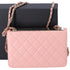 CHANEL Matelasse Trendy CC WOC Wallet on Chain Pink Lambskin