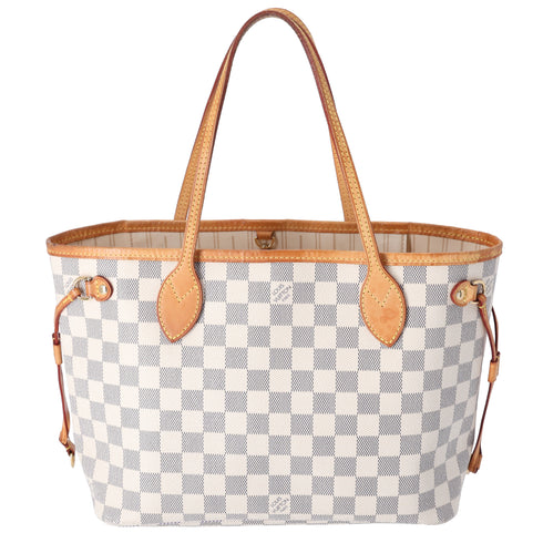 Louis Vuitton Neverfull PM Tote Bag N51110 Azur Damier Canvas