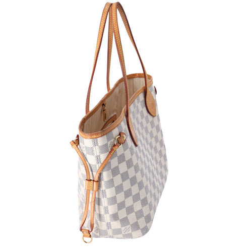 Louis Vuitton Neverfull PM Tote Bag N51110 Azur Damier Canvas