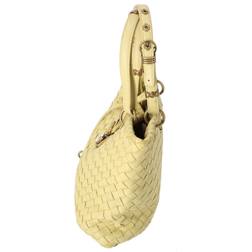 BOTTEGA VENETA Capri Tote Bag 162112 Light Yellow Leather