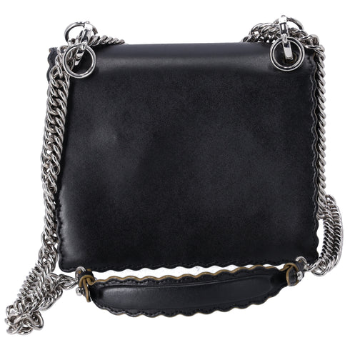 FENDI Mini Kan I Shoulder Bag 8M0381 Black Leather