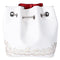 Christian Louboutin Maryjane Backpack White Calfskin Leather Glitter