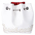 Christian Louboutin Maryjane Backpack White Calfskin Leather Glitter