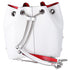 Christian Louboutin Maryjane Backpack White Calfskin Leather Glitter