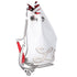 Christian Louboutin Maryjane Backpack White Calfskin Leather Glitter