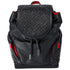Christian Louboutin Explorafunk Backpack Black Red Leather Studded