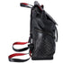 Christian Louboutin Explorafunk Backpack Black Red Leather Studded