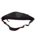 Christian Louboutin Belt Bag Black Red Leather Rubber Canvas