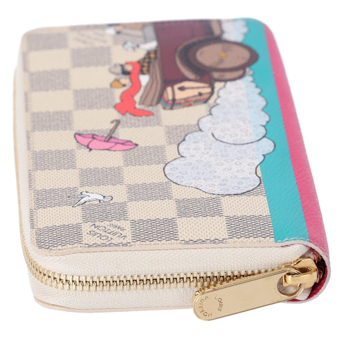 Louis Vuitton Zippy Wallet Damier Azur Christmas Animation Evasion Collection