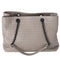 BOTTEGA VENETA Intrecciato Tote Bag Gray Leather