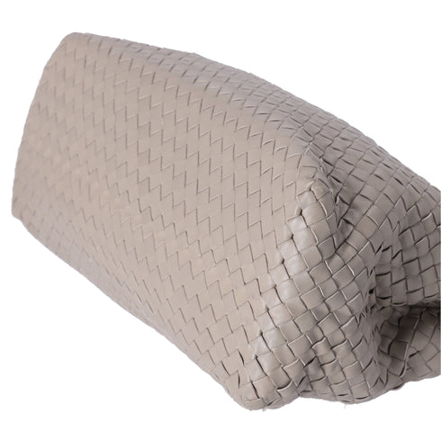 BOTTEGA VENETA Intrecciato Tote Bag Gray Leather