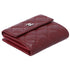 CHANEL Matelasse Trifold Wallet A48980 Bordeaux Caviar Leather