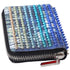 Christian Louboutin Panettone Long Wallet Blue Cream Multi Leather Studded