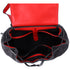 Christian Louboutin Explorer Funk Backpack Gray Black Red Wool Studded