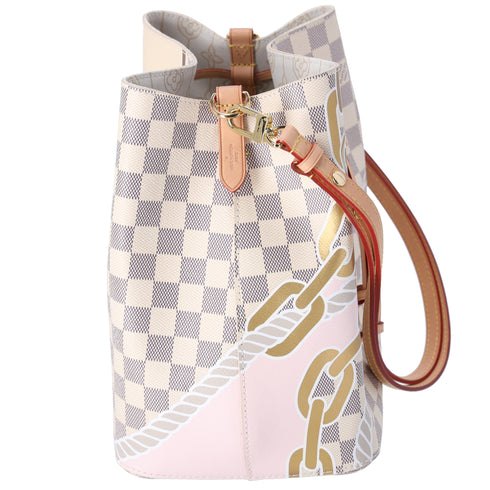 Louis Vuitton Neonoe MM Nautical Shoulder Bag N40474 Azur Damier