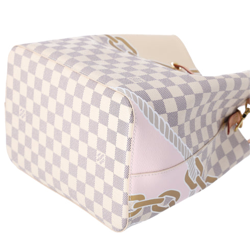 Louis Vuitton Neonoe MM Nautical Shoulder Bag N40474 Azur Damier