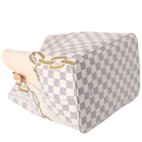 Louis Vuitton Neonoe MM Nautical Shoulder Bag N40474 Azur Damier