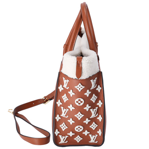 Louis Vuitton On My Side MM Monogram Tuffetage Tote Bag M21004 Brown