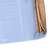CHANEL Long Bifold Wallet Light Blue Leather Logo