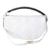 Christian Dior VIBE Hobo Bag Medium Shoulder Bag White Black Lambskin