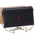 Christian Louboutin Paloma Clutch Crossbody Bag Black Leather Studded
