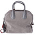 Christian Louboutin Mary Jane Large Handbag Gray Khaki Suede Leather