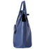 PRADA Logo Tote Bag BN2729 Blue Saffiano Cuir Leather