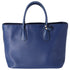 PRADA Logo Tote Bag BN2729 Blue Saffiano Cuir Leather