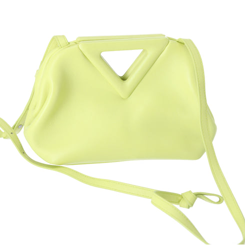 BOTTEGA VENETA The Triangle Shoulder Bag Yellow Leather