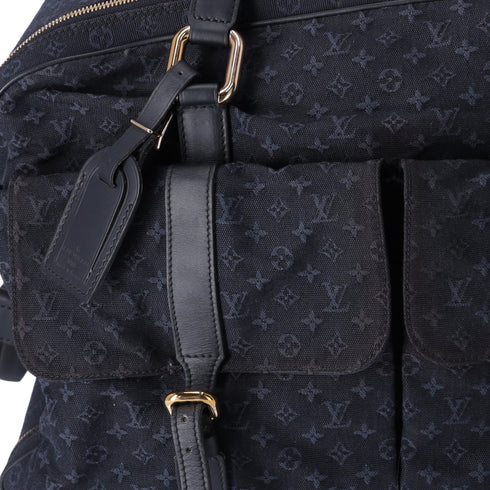 Louis Vuitton Claudine Monogram Boston Bag M42331 TST Blue Jacquard