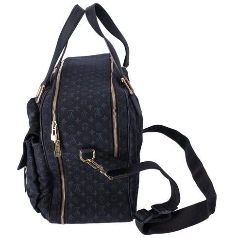 Louis Vuitton Claudine Monogram Boston Bag M42331 TST Blue Jacquard