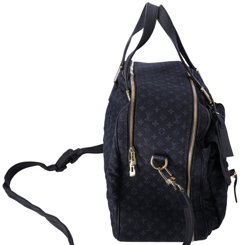 Louis Vuitton Claudine Monogram Boston Bag M42331 TST Blue Jacquard