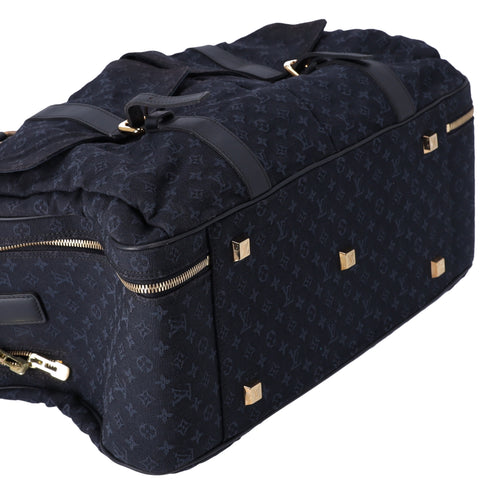 Louis Vuitton Claudine Monogram Boston Bag M42331 TST Blue Jacquard