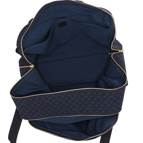 Louis Vuitton Claudine Monogram Boston Bag M42331 TST Blue Jacquard